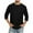 Black, variant on Bcfgryg Men 3/4 Sleeve T Shirts Comfortable Crewneck Solid Color Fit Tee Shirt Tops Plain T-shirts Men