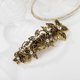 thumbnail image 4 of Clip de borde retro (dorado), clip horizontal floral para mujer, lindo clip de pelo diagonal tridimensional, 4 of 5