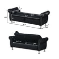 thumbnail image 4 of Dtwnek 62.2 Inch Soft Velvet Storage Bench with Wood Frame, Suitable for Bedroom, Living Room, Black, 4 of 8