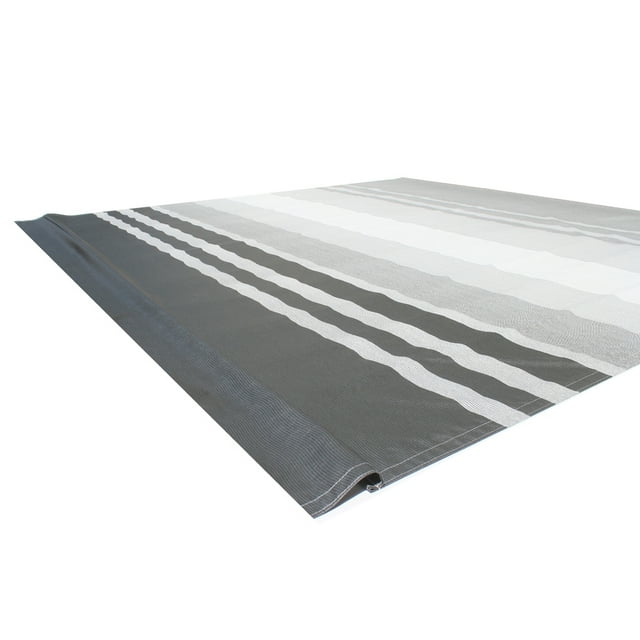 ALEKO RV Awning Fabric Replacement, 3,7 x 2.4 m (12 x 8 ft), Black Striped Color