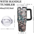 thumbnail image 2 of Camo Tumbler with Handle Lid and Straw, Hunting Gifts for Men Women,40 oz Camo Tumbler Travel Coffee Cup Mug Water Botter, 2 of 6