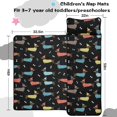 thumbnail image 5 of Dachshund and Sweater Black Pattern Teens Toddler Nap Mat with Pillow, Sleeping Mat Bag for Preschool Daycare 59"x22", 5 of 6