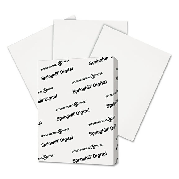 Digital Index White Card Stock, 92 Bright, 90lb, 8.5 X 11, White, 250/pack | Bundle of 5