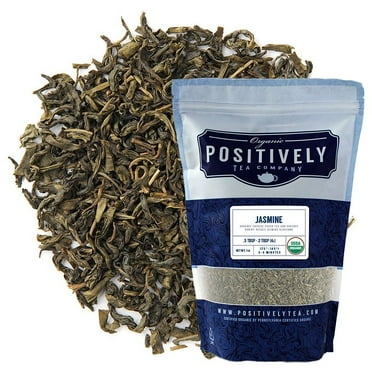 Positively Tea's Organic Jasmine Green Tea, Loose Leaf, 1 Pound Bag