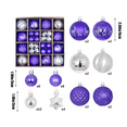 thumbnail image 3 of SHIMELE 44-Piece Christmas Balls Set, Plastic Decorative Ornaments, Purple Shatterproof Hanging Baubles for Holiday Tree, Window, and Party Decor, 3 of 6
