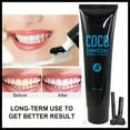 thumbnail image 2 of 1pc Charcoal Toothpaste For Teeth Whitening, Fresh Breath Teeth Whitening Toothpaste, Deeply Cleaning Teeth Whitener Stain Removal At Home Travel, 2 of 4