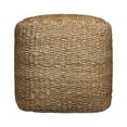 thumbnail image 3 of Ox Bay Julian Round Natural Solid Indoor Pouf Ottoman, 18"H x 18"W, 3 of 9