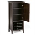 thumbnail image 3 of Simpli Home Amherst Wine Cabinet in Dark Brown, 3 of 6
