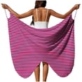 thumbnail image 1 of Sorties de Plage pour Femmes Sarong Sangle Réglable Drapé Transparent Fente Haute Côté Blanc Uni, 1 of 9