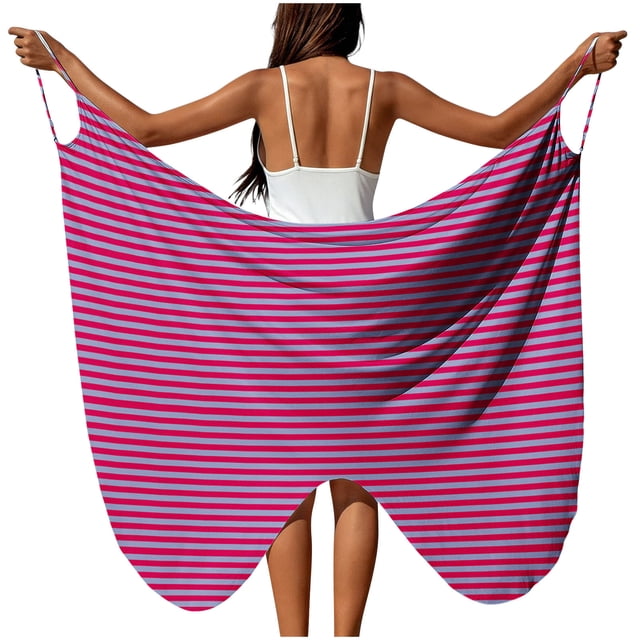 Sorties de Plage pour Femmes Sarong Sangle Réglable Drapé Transparent Fente Haute Côté Blanc Uni