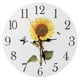thumbnail image 1 of Reloj de pared redondo con números arábigos y girasol para decoración del hogar y la oficina (3), 1 of 10