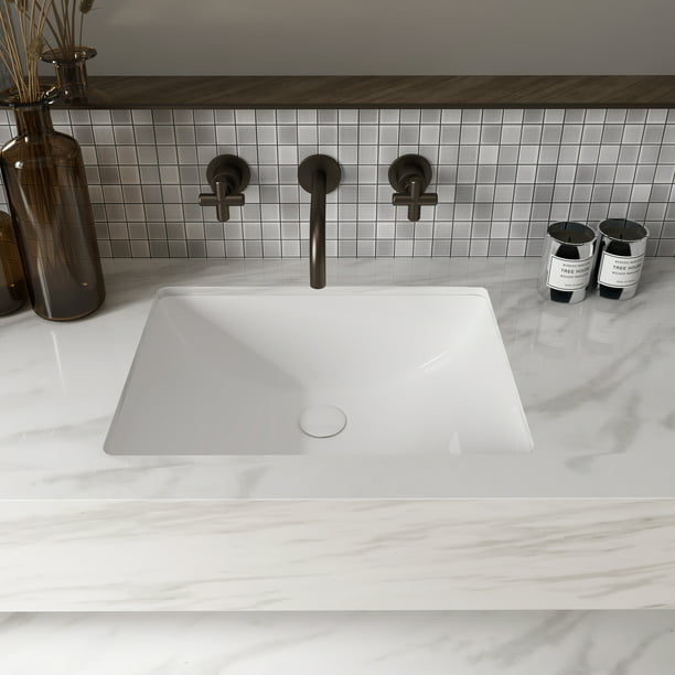 Oaktree Bathroom Sink Rectangular, How To Make A Tiled Bathroom Vanity Top