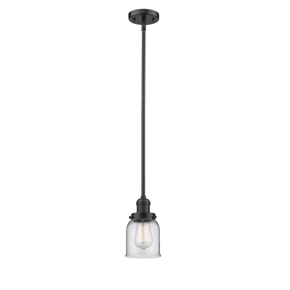Innovations 201S-OB-G52-LED Transitional One Light Mini Pendant from Franklin Restoration collection in Bronze / Dark finish,