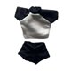 thumbnail image 3 of Ropa para figuras de acción 1/12: Top corto y pantalones cortos para muñecas. Accesorios en miniatura. Negro, 3 of 9