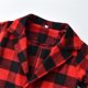 thumbnail image 3 of Chaquetas de traje de lentejuelas Ropa para niño pequeño, 3 uds., ropa para bebé, camisa a cuadros para bebé, pantalones con tirantes, conjunto de abrigo,blazer moda（Rojo， 12-18 mes), 3 of 5