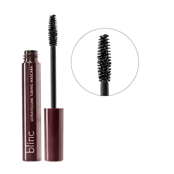 Blinc UltraVolume Tubing Mascara | Volumizing, Lengthening and Curling Mascara | Ultra-Longwearing Washable Mascara | Clean, Vegan and Cruelty-Free | 9mL / 0.30 Fl. OZ Black