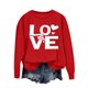 thumbnail image 4 of Ounisa Womens Valentines Sweatshirt Love Heart Graphic Print Pullover Casual Long Sleeve Valentine's Blouse Top, 4 of 5