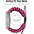 thumbnail image 3 of REQO Compatible with Fitbit Versa 2 Bands, Woven Nylon Friendship Rope Outdoor Survival Weave Adjustable Replacement Straps Wristbands Accessories for Versa Lite,Versa 2,SE, 3 of 7