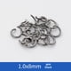 thumbnail image 1 of Accesorios de joyería, accesorios de anillo abierto, material de anillo de conexión, hardware circular de hierro, anillo pequeño, anillo abierto en C, 1 of 6