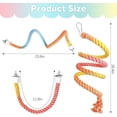 thumbnail image 2 of Rope Perches for Bird Cages Gradient Sunset Color Bendable Climbing Rope Ladders & Swings for Parakeets, Budgies, Cockatiels, Conures, Lovebirds, 2 of 2