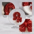 thumbnail image 5 of Sparkling Celebration Number Candle - Fashionable Cartoon - style Design with Red Bow, Glittery Red Finish - for Birthday Parties, Anniversary Celebrations, Kids’ Celebratory Events, 5 of 7