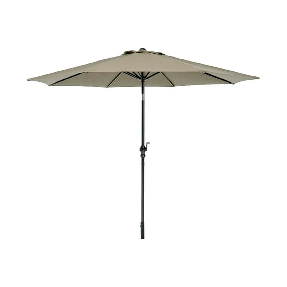 Cabana Life Beige Round Market Patio Umbrellas, UV Resistant