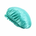 thumbnail image 2 of Coiffure Imitation Soie Dentelle Casquette Ronde Bonnet de Sommeil Bonnet de Chimiothérapie Beauté et Coiffure Extra Large Bonnet de Satin Réglable Réversible Bonnet de Couchage Bouclé Cheveux Naturels, 2 of 8