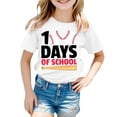 thumbnail image 1 of TZEWGL Tees For Newborn Print Round Neck Loose Short Sleeve Blouse For Infnants size 4-5T, 1 of 4