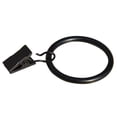 thumbnail image 1 of 10 piezas de anillos de cortina de metal, clips de cortina, ganchos de cortina multiusos para cortinas y varillas para decoración de fotos de cortinas (negro) JAMW Sencillez, 1 of 5