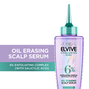 LOreal Paris Elvive Hyaluron Pure Scalp Care Oil Erasing Serum, Oily Hair, 3.45 fl oz