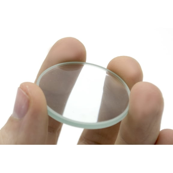 Double Convex Lens, 250mm Focal Length, 1.5" (38mm) Diameter - Spherical, Optically Worked Glass Lens - Ground Edges, Polished - Great for Physics Classrooms - Eisco Labs