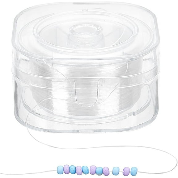 Elastic String with Plastic box White 0.2mm about 218.72 Yards(200m)/box Spandex