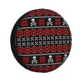 thumbnail image 2 of Balery Vintage Maple Leaf with Skull Pattern Tire Covers - Tough Tire Wheel Protector for Truck, SUV, Trailer, Camper, RV -15 inch, 2 of 8