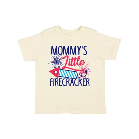 

Inktastic Mommys Little Firecracker with Rocket and Fireworks Gift Toddler Boy or Toddler Girl T-Shirt