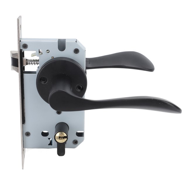 Door Interior Handle, Aluminium Passage Handle Anti Shock Easy Installation for Bedroom