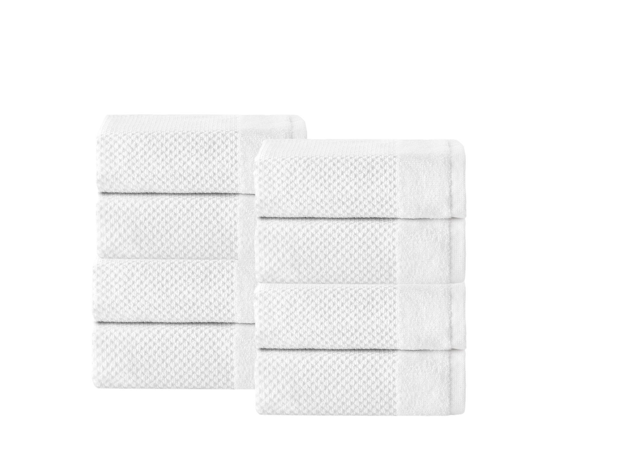 Enchante Home Incanto Wash Towels 8 Piece Wash Towels, long staple