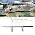 thumbnail image 3 of Boat Dock Cleats, 12in Lasting Gloss Open Base Heavy Duty Marine Dock Rope Cleats Polished  for Speedboat, 3 of 7