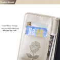 thumbnail image 6 of Wallet Case for Samsung Galaxy S22 Plus,Classic Rose Flower Pattern Shockproof PU Leather Case with Strong Magnetic Clasp and Card Slots Holder Cover for Samsung Galaxy S22 Plus MG Golden, 6 of 16