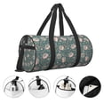 thumbnail image 3 of Fuzoiu Hedgehogs and Flowers Print Travel Bag, Large Capacity Travel Bag, Sports Gym Bag, Travel Duffel Bag, Weekender Overnight Bag for Women and Man, 3 of 6