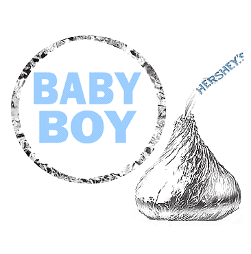 Free printable baby shower hershey kiss labels