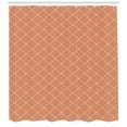 thumbnail image 3 of Colorful Shower Curtain, Diagonal Rhombus Lines with Digital Torn Paper Effect Pinstripe Tile Spring Theme, Fabric Bathroom Set with Hooks, 69W X 84L Inches Extra Long, Multicolor, by Ambesonne, 3 of 3