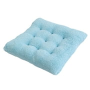 PRINxy Degrees of Comfort Floor Cushion Pillow, Square Large Pillows Seating for Adults, Tufted Corduroy Floor Cushions for Living Room Tatami Blue