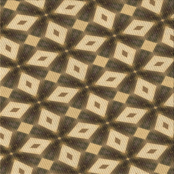 Ahgly Company Machine Washable Indoor Square Transitional Metallic Gold Area Rugs, 5' Square