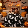 thumbnail image 2 of Halloween Printed Flannel Throw Blanket,Soft Warm Fleece Blanket for Sofa Couch Bed Bedroom Office,All Season Cozy Halloween Home Decorative Blanket, 2 of 9