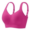 thumbnail image 5 of felwors Bras for Women Push Up Bra Womens No Underwire Women's Wireless Seamless Sports Bras with Support Lift (Hot Pink, M), 5 of 5