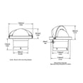 thumbnail image 2 of RITCHIE COMPASSES FN-203 Compass, Flush Mount, 4.5" Combi, Black, 2 of 3