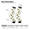 thumbnail image 2 of Vsdgher Cute Little Bee Crew Socks for Men & Women, Breathable Casual Athletic Ankle Socks, 2 of 6