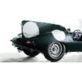 thumbnail image 4 of Stephen Chambers 32x19 White Modern Wood Framed Wall Art Titled - Jaguar D Type 9, 4 of 6