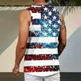 thumbnail image 3 of Mens 4th of July Tank Tops Mens American Flag Tank Tops Mens Red White and Blue Top Red White and Blue Tank Top Memorial Day Tank Mens Independence Day Printed Vests Casual Sleeveless Round Neck Tank, 3 of 7