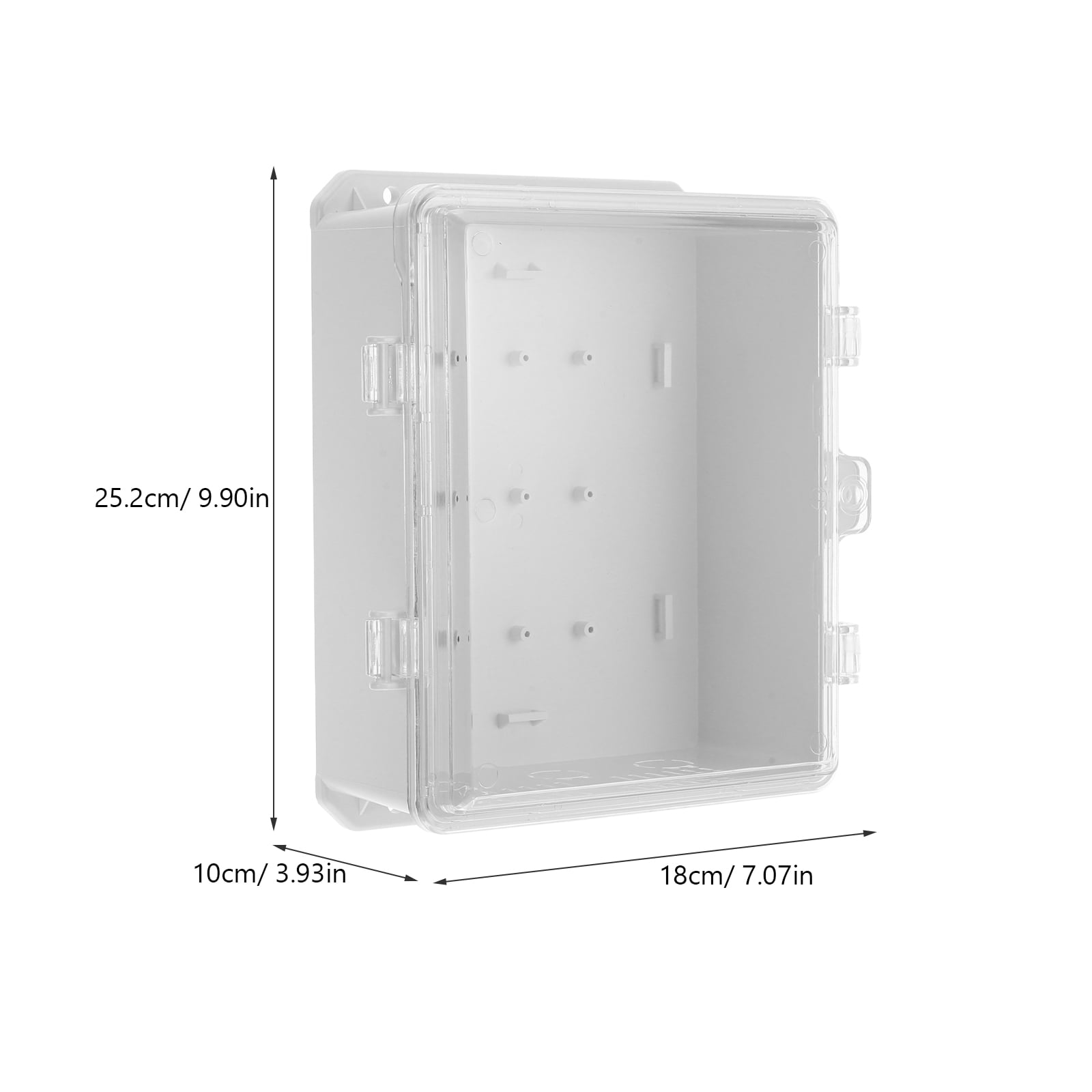 LEORX 1Pcs Transparent Panel Plastic Enclosure for Electronics Projects and Waterproof Protection